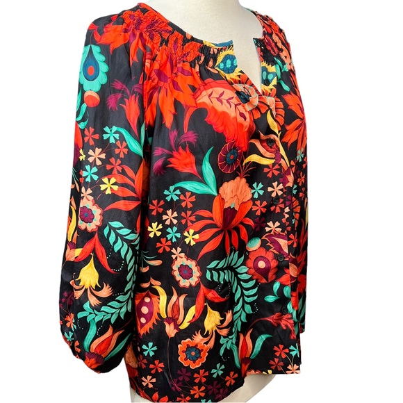 Tucker NYC The Classic Bold Floral Blouse S - Picture 15 of 15